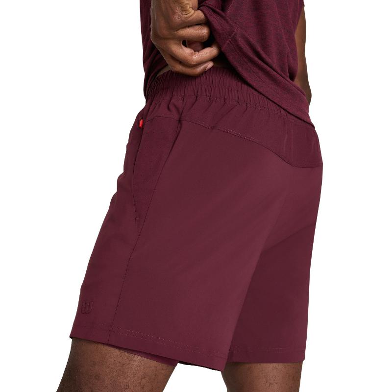 Short Wilson Doubleday 7 Lined Granate Royal