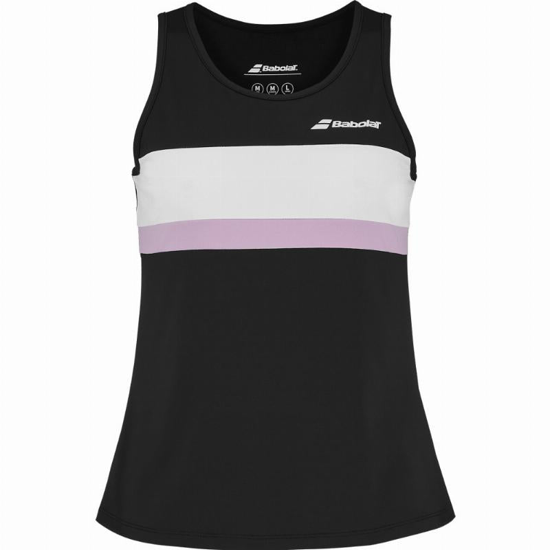 Camiseta Babolat Padel Negro Mujer