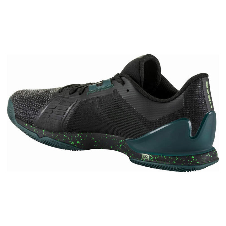 Zapatillas de Pádel de Pádel Head Sprint Pro 3.5 SF Clay Negro Verde Bosque