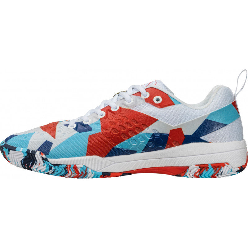 Zapatillas de Pádel de Pádel Salming Rebel Camo Blanco Rojo Azul