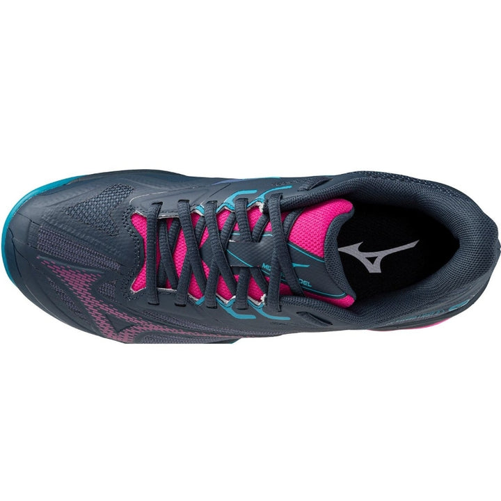 Zapatillas de Pádel de Pádel Mizuno Wave Exceed Light 2 Padel Azul Marino Fucsia Mujer