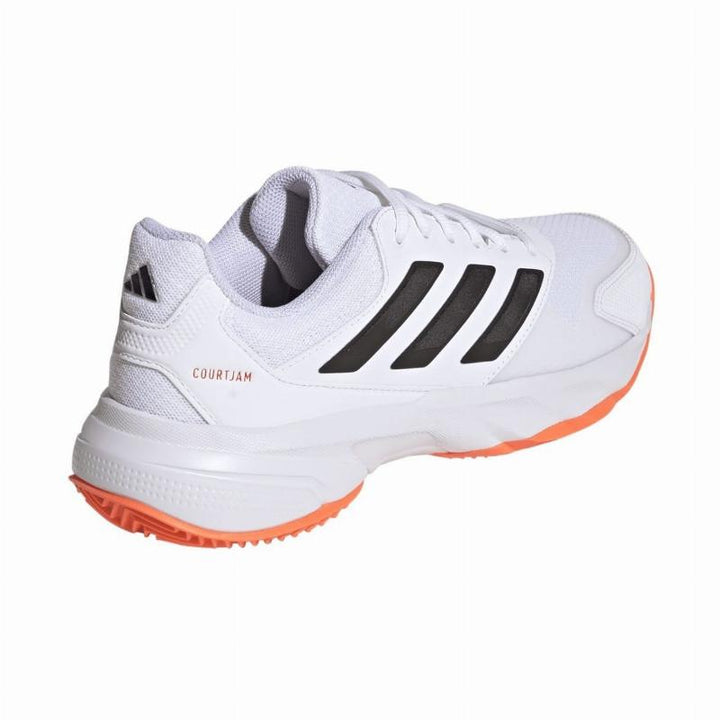 Zapatillas de Padel Adidas CourtJam Control 3 Clay Blanco Naranja Negro