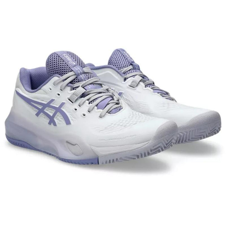 Zapatillas de Padel Asics Gel Resolution X Clay Blanco Lila Mujer