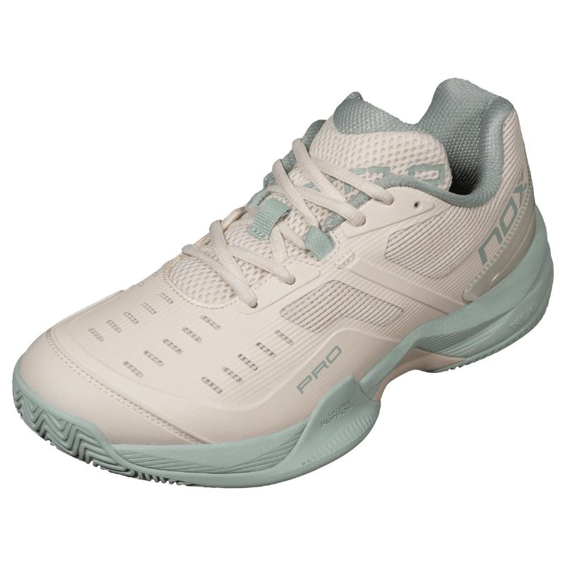 Zapatillas de Padel Nox AT10 Pro Blanco Crema Verde Mujer