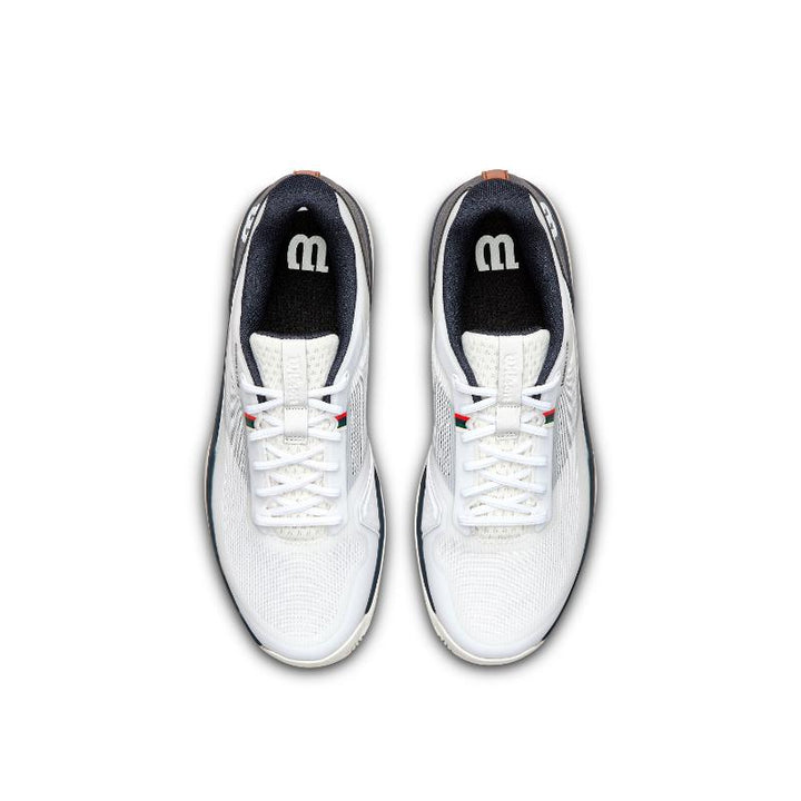Zapatillas Wilson Rush Lite 5 Clay Blanco Azul Marino