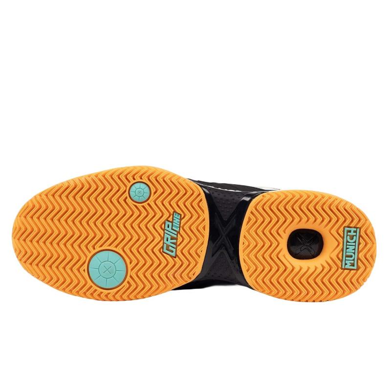 Zapatillas de Padel Munich Padx 61 Negro Turquesa