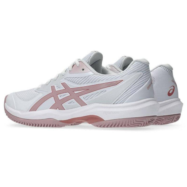 Zapatillas de Padel Asics Game FF Clay Blanco Rosa Morganita Mujer