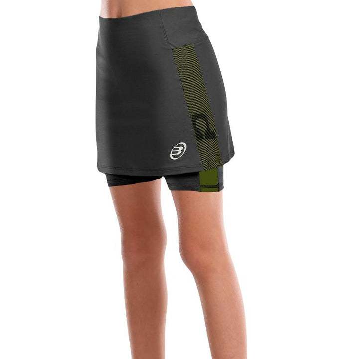 Falda Bullpadel Premier Padel Portoa Negro Junior