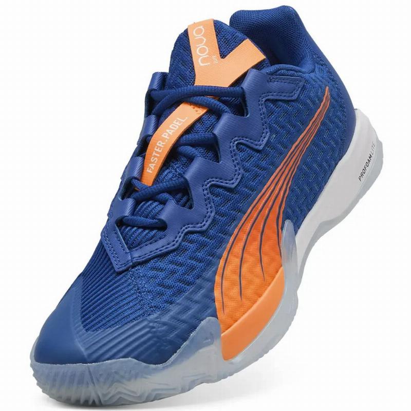 Zapatillas de Padel Puma Momo Gonzalez Nova Elite Azul Naranja