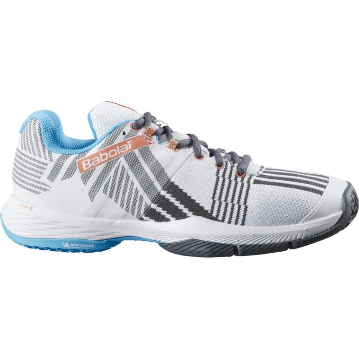 Zapatillas de Pádel de Pádel Babolat Sensa Blanco Turquesa Mujer