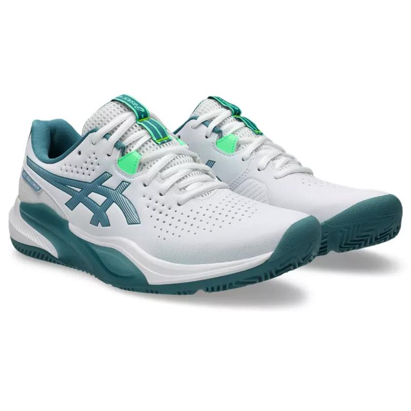 Zapatillas de Padel Asics Gel Challenger 15 Padel Blanco Verde Pino