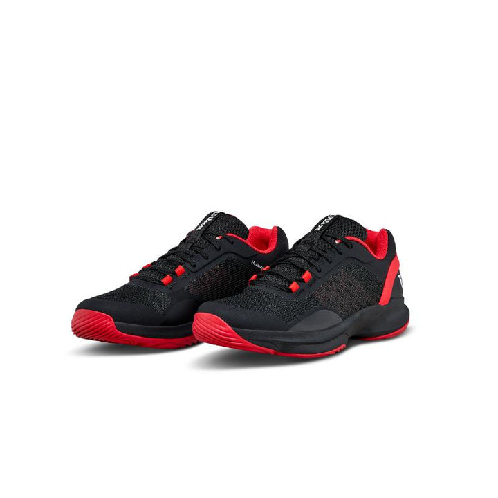 Zapatillas de Padel Wilson Hurakn Pro V2 Negro Rojo Blanco
