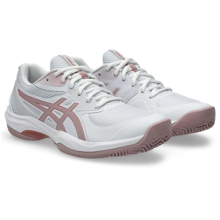 Zapatillas de Padel Asics Game FF Clay Blanco Rosa Morganita Mujer