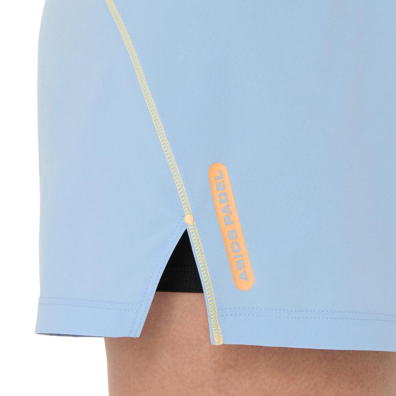 Short Asics Padel Court 2In1 Azul Stone Negro Mujer