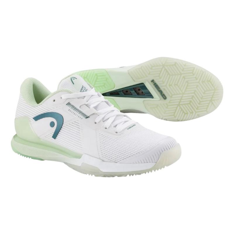 Zapatillas de Padel Head Sprint Pro 4.0 Blanco Verde Mujer