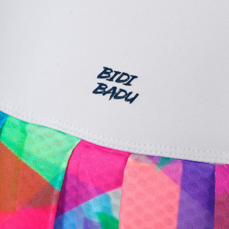 Falda Bidi Badu Kaleido Pleated Blanco Mix