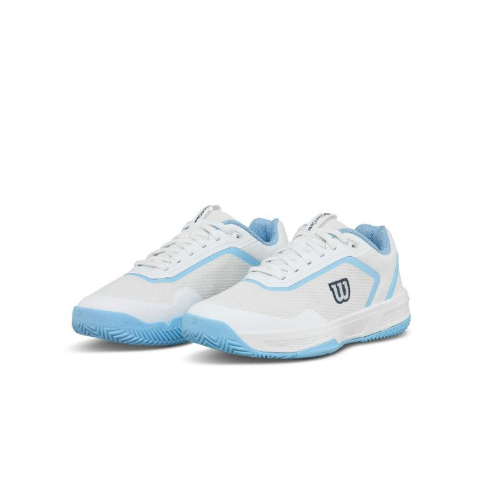 Zapatillas de Pádel de Pádel Wilson Courtglide Blanco Celeste Mujer