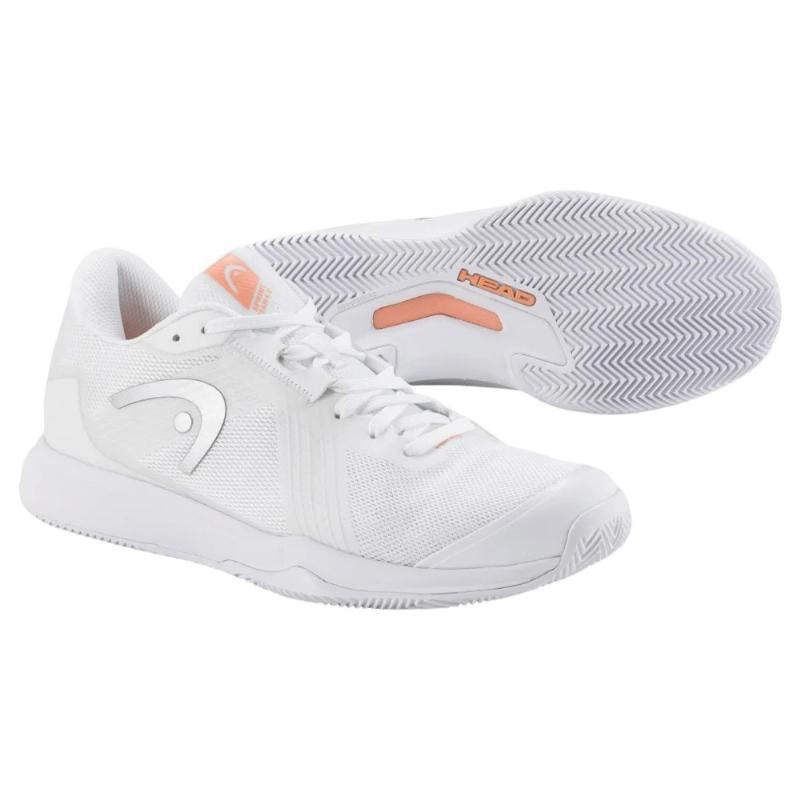 Zapatillas de Pádel de Pádel Head Sprint Team 4.0 Clay Blanco Coral Mujer