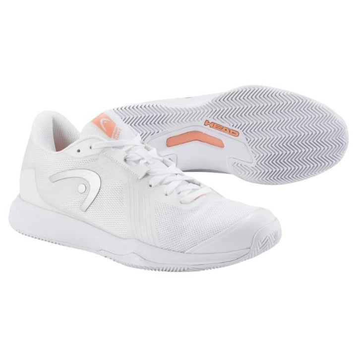 Zapatillas de Pádel de Pádel Head Sprint Team 4.0 Clay Blanco Coral Mujer