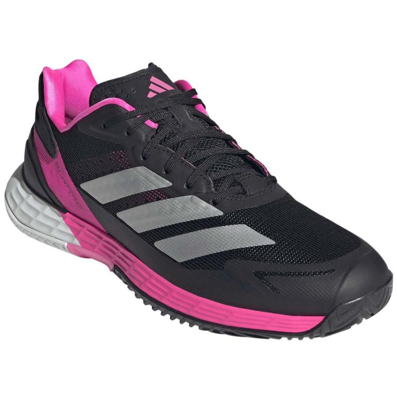 Zapatillas de Pádel de Pádel Adidas Defiant Speed 2 Negro Rosa Plata