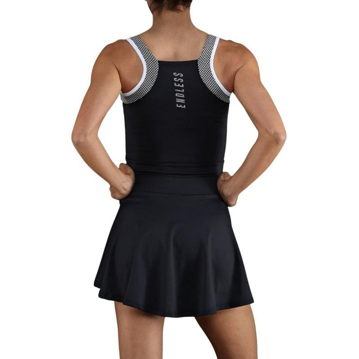 Vestido Endless Orbit Negro Blanco