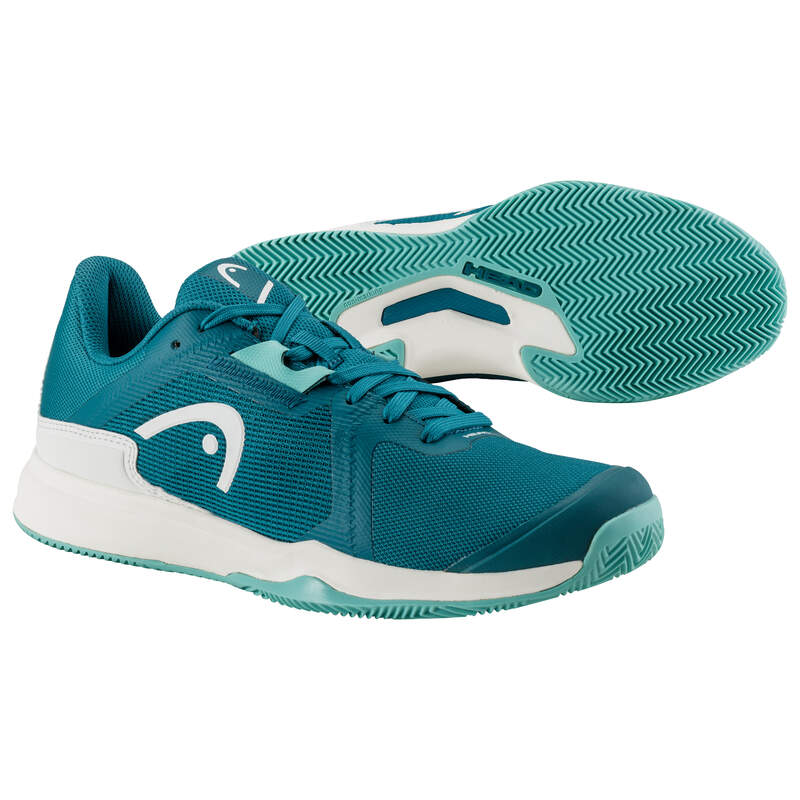 Zapatillas de Padel Head Sprint Team 3.5 Clay Azul Stone Blanco Mujer