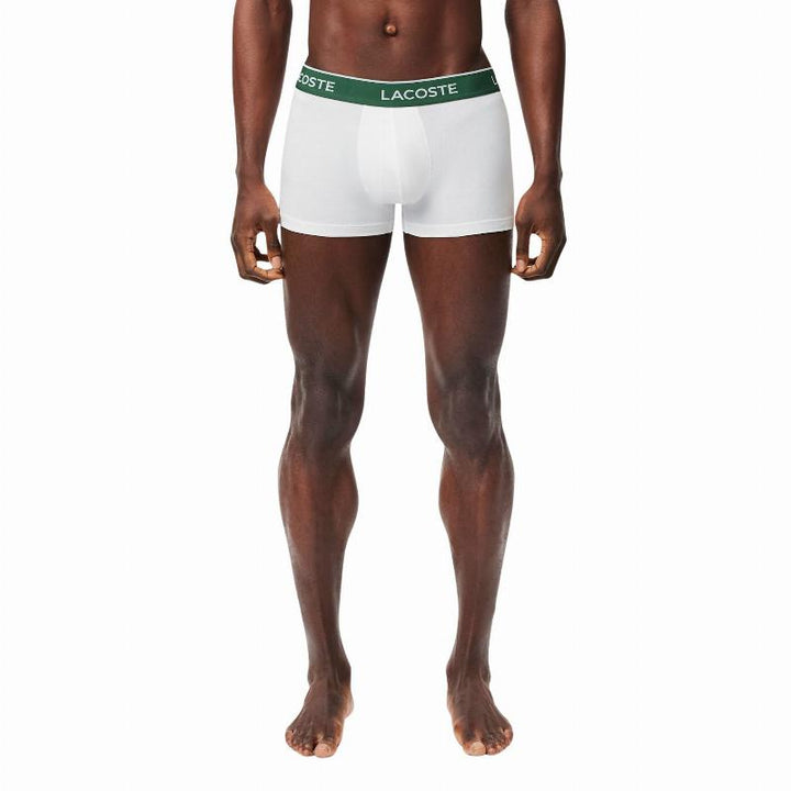 Boxers Lacoste Negro Blanco Gris Vigore 3 Unidades
