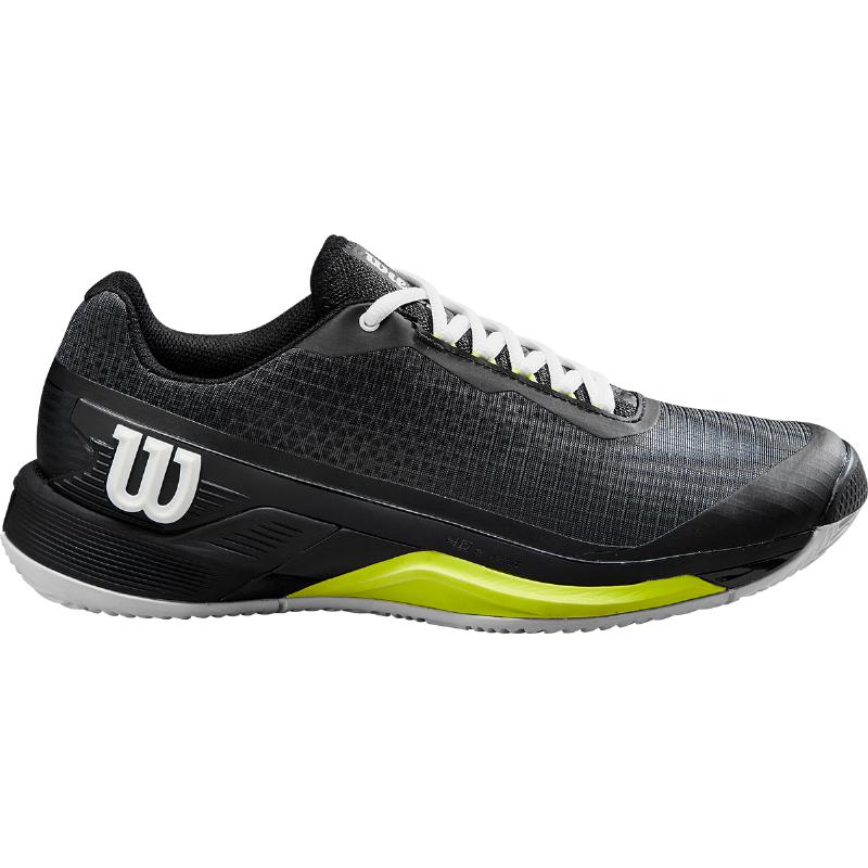 Zapatillas de Pádel de Pádel Wilson Rush Pro 4.0 Clay Negro Blanco Amarillo