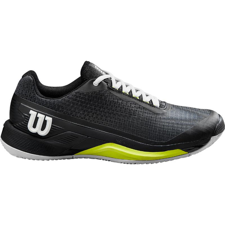 Zapatillas de Pádel de Pádel Wilson Rush Pro 4.0 Clay Negro Blanco Amarillo