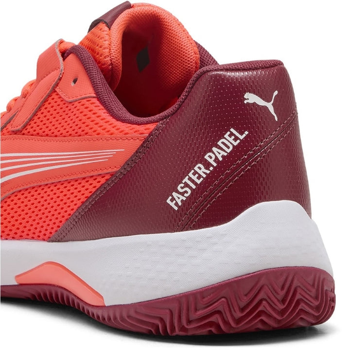 Zapatillas de Pádel de Pádel Puma Nova Court Rojo Burdeos Blanco