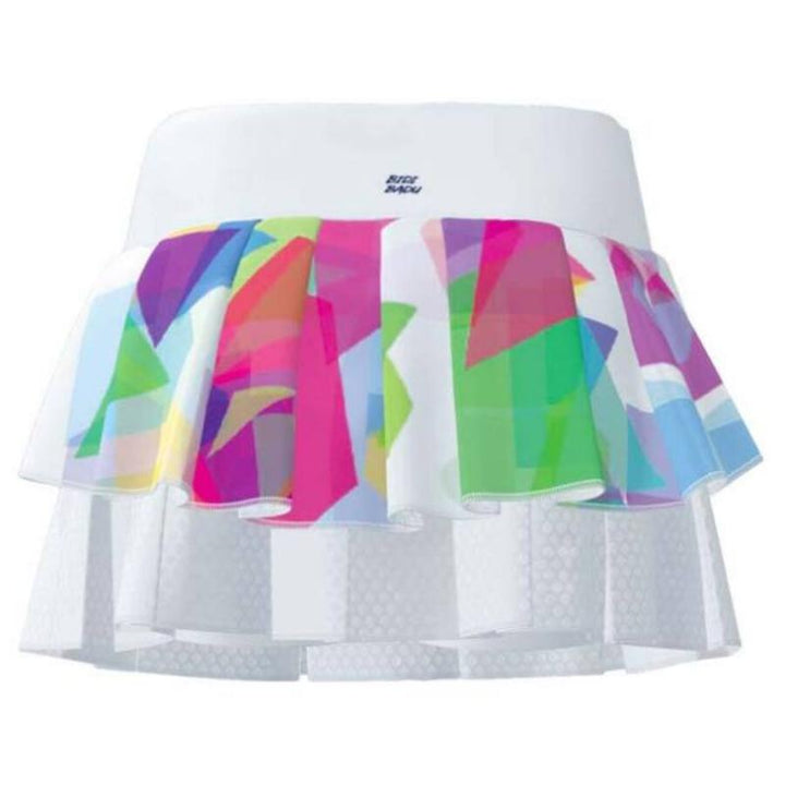 Falda Bidi Badu Kaleido Pleated Blanco Mix