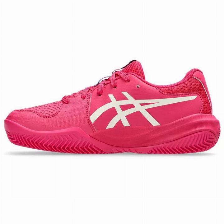 Zapatillas de Padel Asics Gel Resolution X Clay GS Rosa Brillante Crema Junior