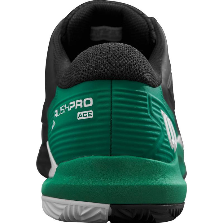 Zapatillas de Padel Wilson Rush Pro Ace Clay Negro Verde Blanco