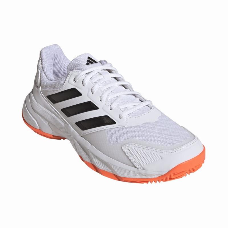 Zapatillas de Padel Adidas CourtJam Control 3 Clay Blanco Naranja Negro