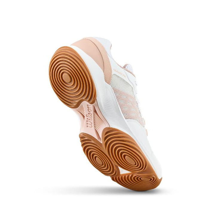 Zapatillas de Padel Wilson Hurakn Pro V2 Blanco Rosa Mujer
