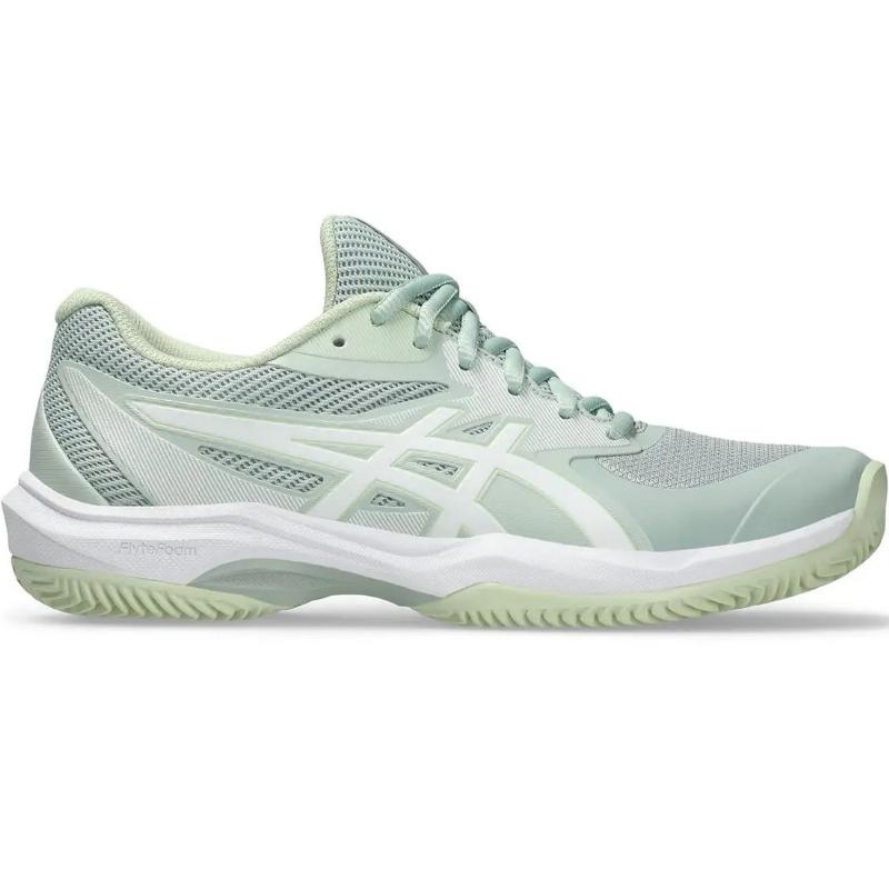 Zapatillas de Padel Asics Game FF Clay Verde Liquen Blanco Mujer