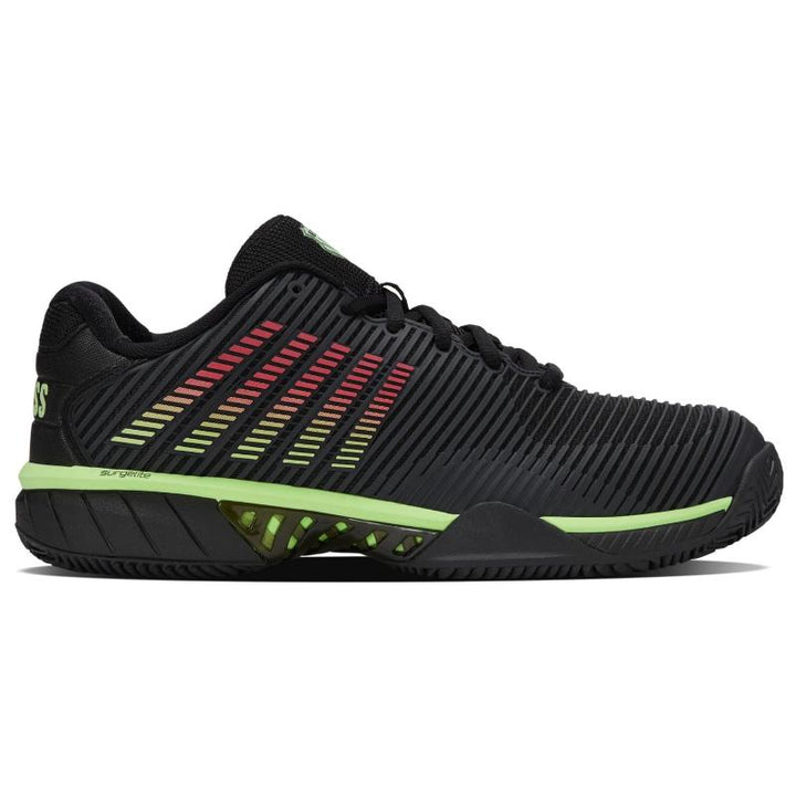 Zapatillas de Padel Kswiss Hypercourt Express 2 HB Clay Negro Verde Neon
