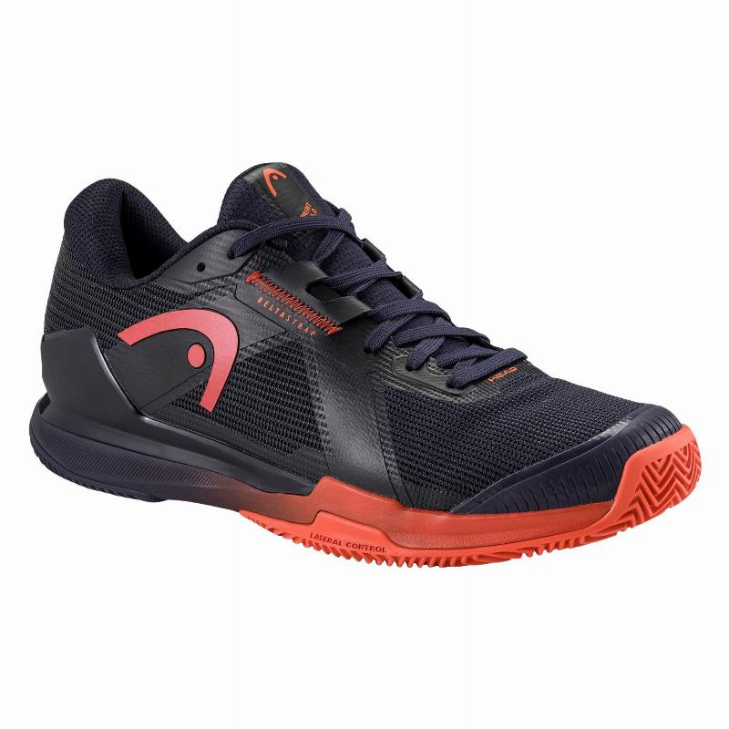 Zapatillas de Padel Head Sprint Pro 4.0 Clay Azul Oscuro Rojo
