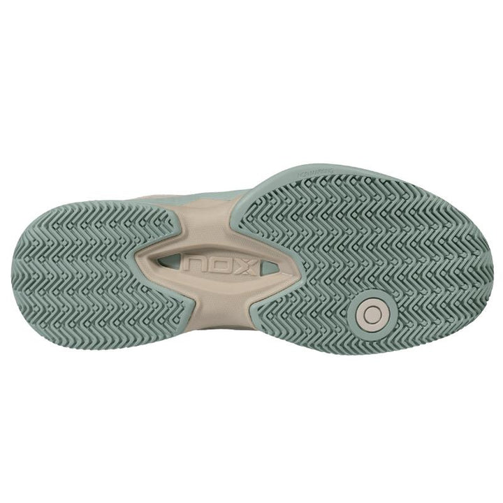 Zapatillas de Padel Nox AT10 Pro Blanco Crema Verde Mujer