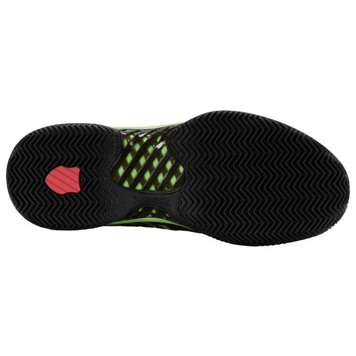 Zapatillas de Padel Kswiss Hypercourt Express 2 HB Clay Negro Verde Neon