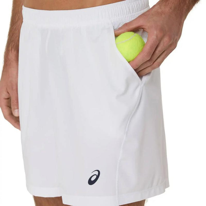 Short Asics Court 7IN Blanco