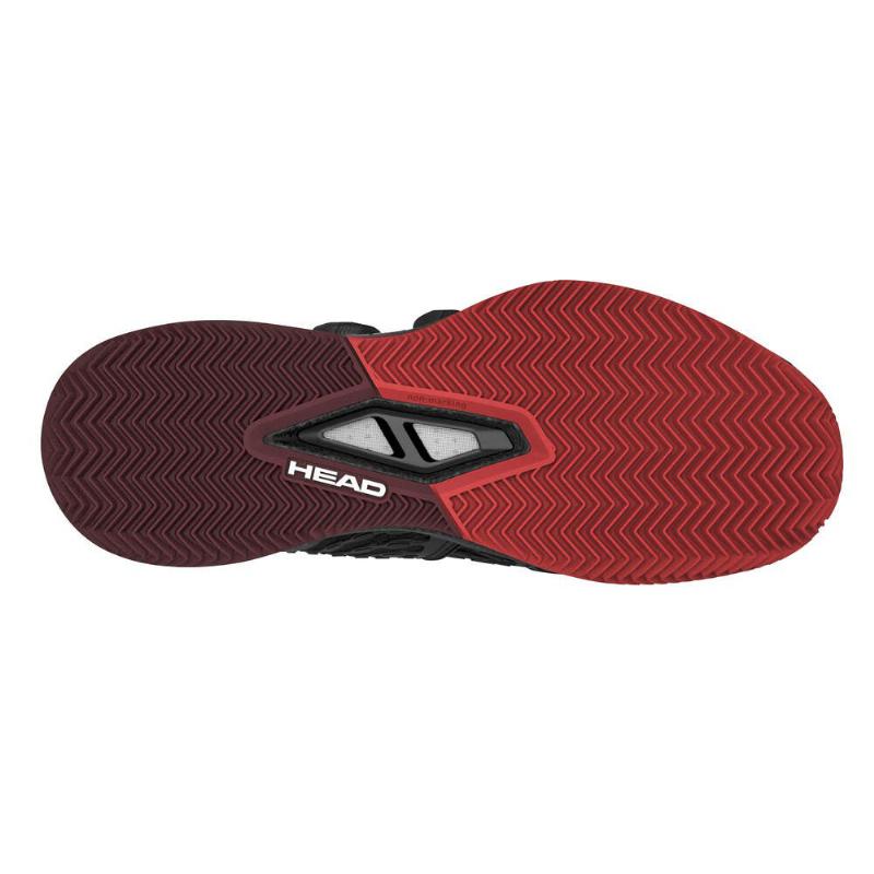 Zapatillas de Padel Head Endure Pro BOA Clay Negro Rojo