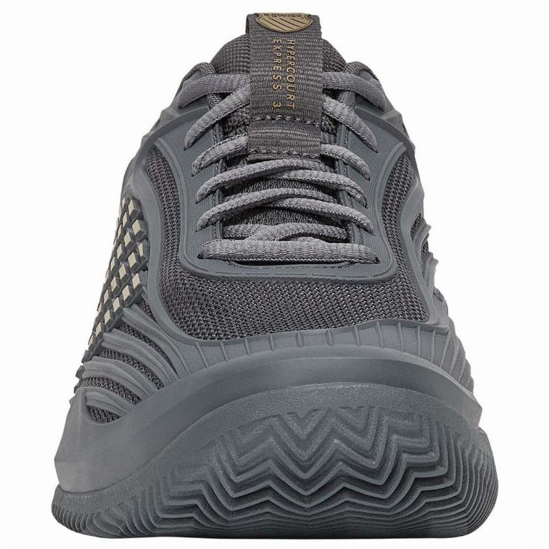 Zapatillas de Pádel de Pádel Kswiss Hypercourt Express 3 Clay Gris Beige