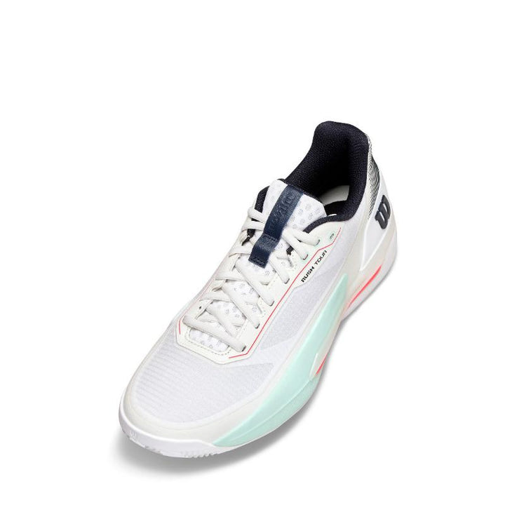 Zapatillas de Padel Wilson Rush Tour 5 Clay Blanco Aqua Coral