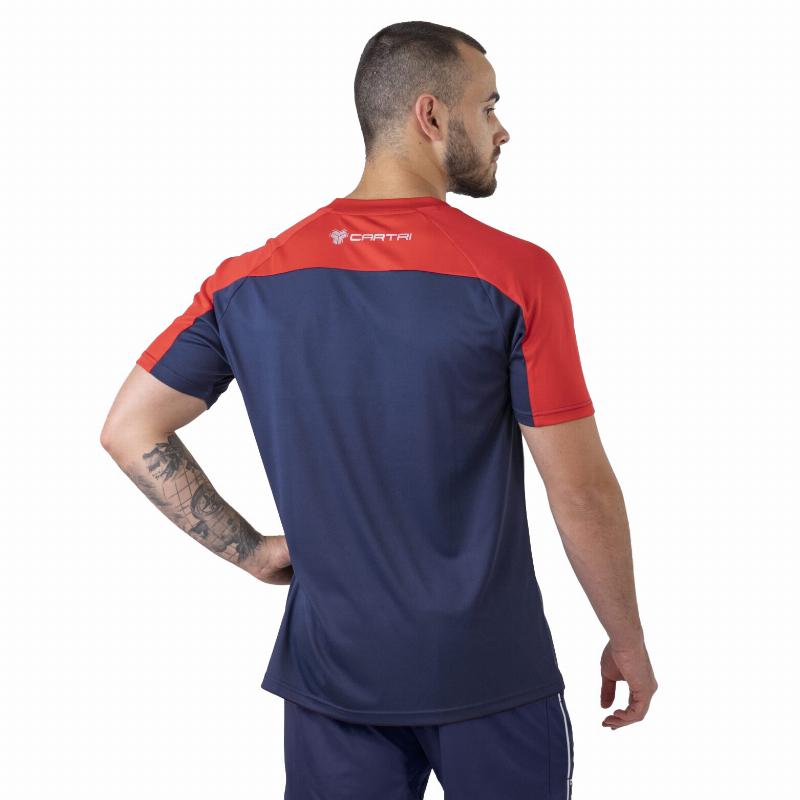 Camiseta Cartri School Rojo Azul Marino