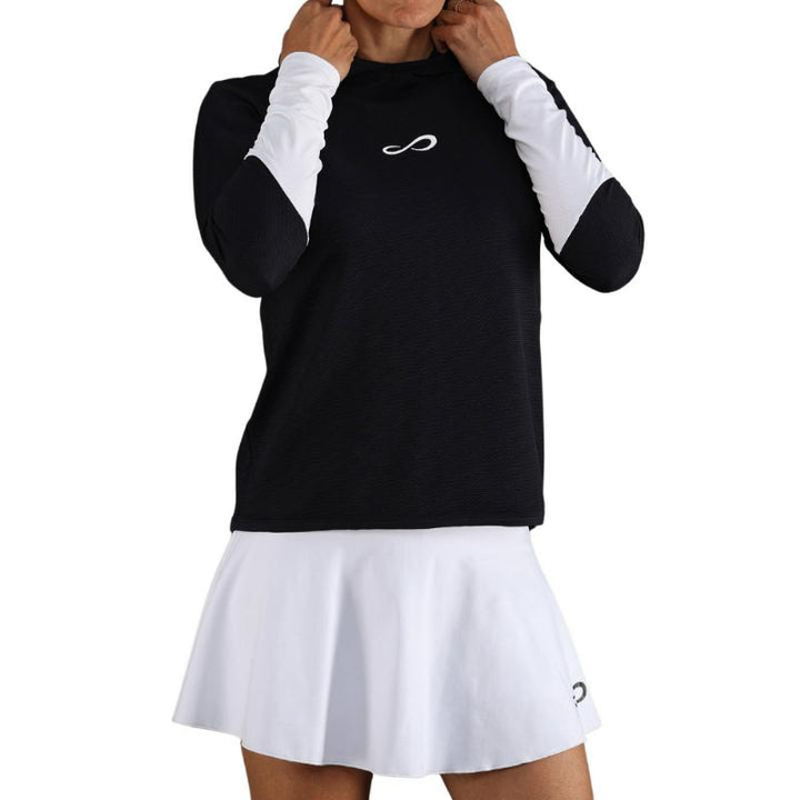 Sudadera Endless Breath Line Negro Blanco