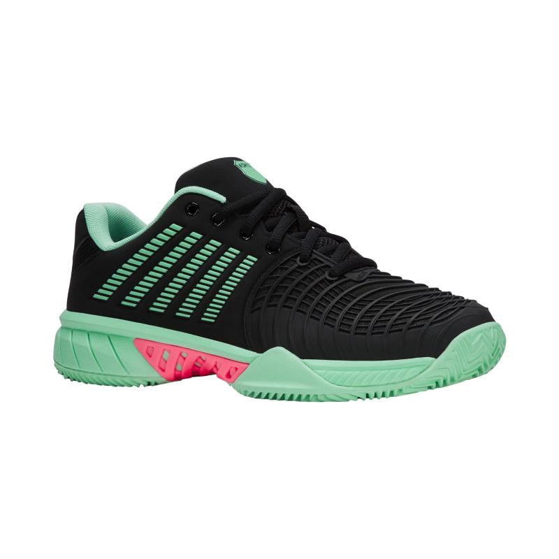 Zapatillas de Padel Kswiss Express Light 3 HB Clay Negro Menta Rosa Mujer