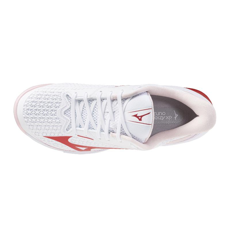 Zapatillas Mizuno Wave Exceed Tour 7 Clay Blanco Rojo Mujer