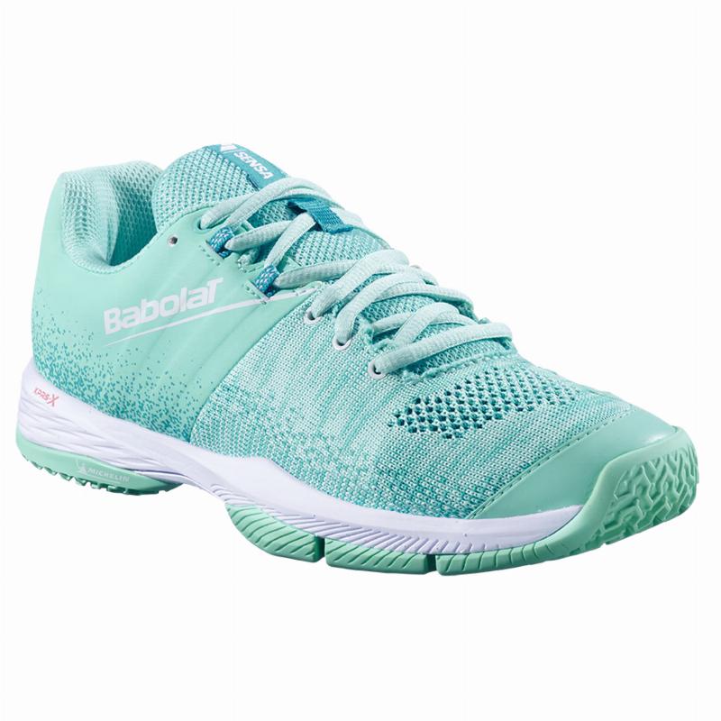 Zapatillas de Padel Babolat Sensa Verde Pastel Mujer