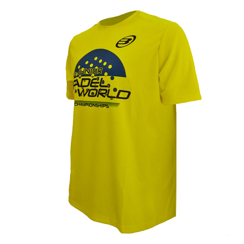 Camiseta Bullpadel Mundial Menores Amarillo Fluor Junior